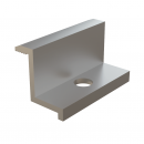 EcoFix End - Clema de capăt pentru fixarea panourilor fotovoltaice 30–35 mm, aluminiu natural și negru