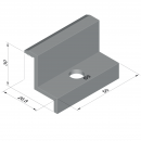 EcoFix End - Clema de capăt pentru fixarea panourilor fotovoltaice 30–35 mm, aluminiu natural și negru